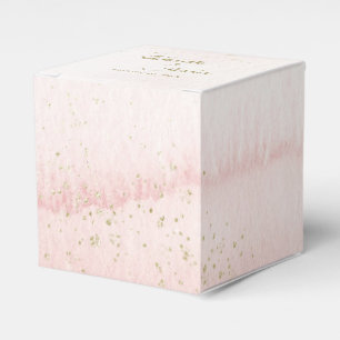 Caixa de Favoritos Pink Watercolor Dourado Type We