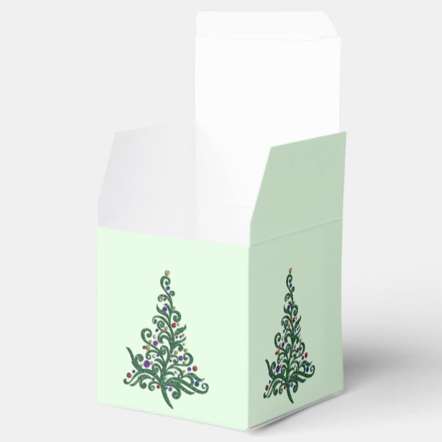 Caixa de Favoritos/presentes - Árvore de férias fl (Aberto)