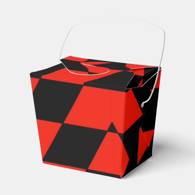 Caixa de Favoritos Preto e Vermelho (Frente)