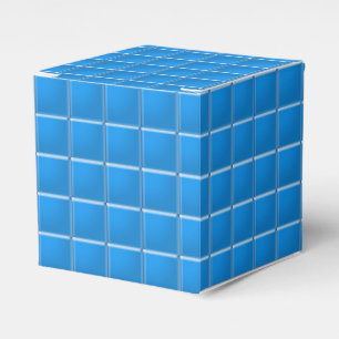 Caixa de Favoritos - Quadrados de Mosaico em Azul