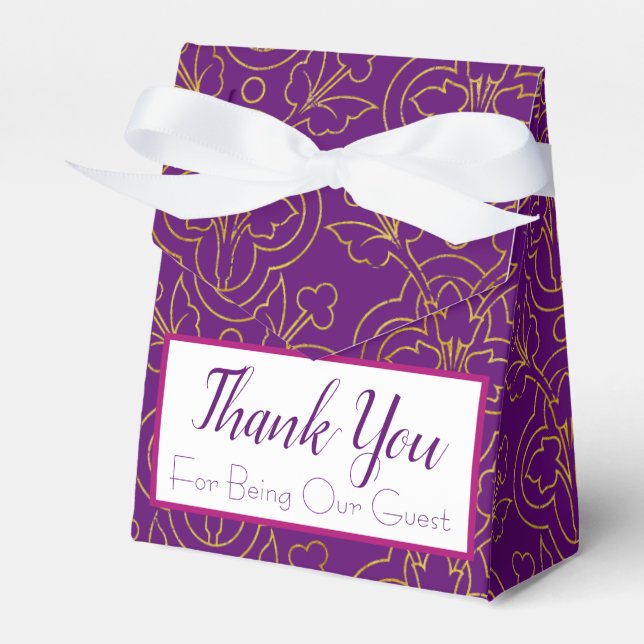 Caixa de Favoritos Roxo e Dourado (Frente)