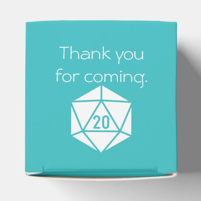 Caixa de Favoritos Tabletop Chic em Turquesa (Topo)