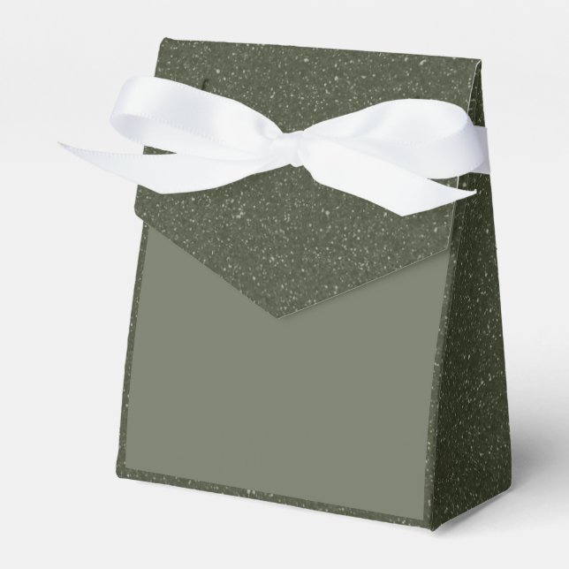 Caixa de Favoritos Verdes de Borda Glitter - Perso (Frente)