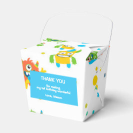 Caixa de festa de aniversário temática do quadro d