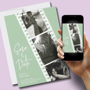 Caixa de fotos minimalista salvar o convite de dat