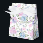 Caixa de Guloseimas de Festa com Impressão de Hort<br><div class="desc">Caixa de lembrancinha de festa é mostrada com uma impressão floral de hortênsia. 
Personalize este item ou compre como está.
Dica: Basta adicionar suas ótimas guloseimas e adicionar um laço festivo.</div>