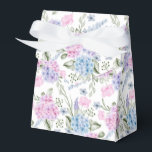 Caixa de Guloseimas de Festa com Impressão de Hort<br><div class="desc">Caixa de lembrancinha de festa é mostrada com uma impressão floral de hortênsia. 
Personalize este item ou compre como está.
Dica: Basta adicionar suas ótimas guloseimas e adicionar um laço festivo.</div>