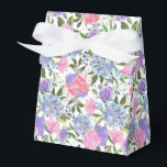 Caixa de Guloseimas de Festa com Impressão de Hort<br><div class="desc">Caixa de lembrancinha de festa é mostrada com uma impressão floral de hortênsia. 
Personalize este item ou compre como está.
Dica: Basta adicionar suas ótimas guloseimas e adicionar um laço festivo.</div>