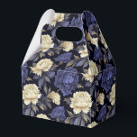 Caixa de Guloseimas Florais Favoritas<br><div class="desc">Caixa de guloseimas para festa é mostrada com uma linda estampa floral de peônias multicoloridas em azul. 
Personalize este item ou compre como está.
Dica: Basta adicionar seus ótimos doces e adicionar alguma fita festiva.



Imagem Licenciada</div>