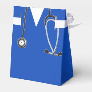 Caixa de lembrança azul para formatura de enfermei