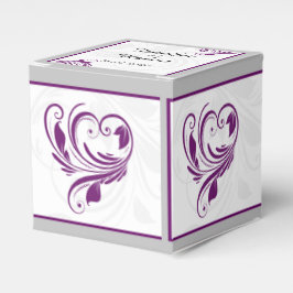 Caixa de Lembrança de Casamento com Rolo Floral Pr