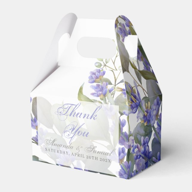 Caixa de Lembrança de Casamento Romântico de Eucal (Frente)