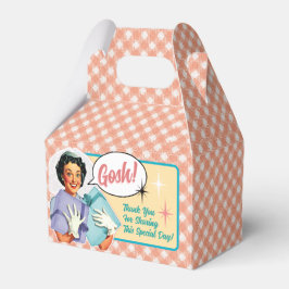 Caixa de Lembrança para Chá de Noiva Happy Retro B