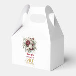 Caixa de Lembrança Rosa Elegante Borgonha para 80º<br><div class="desc">✅ Para encontrar itens correspondentes,  procure 42-80 em minhas coleções ✅</div>