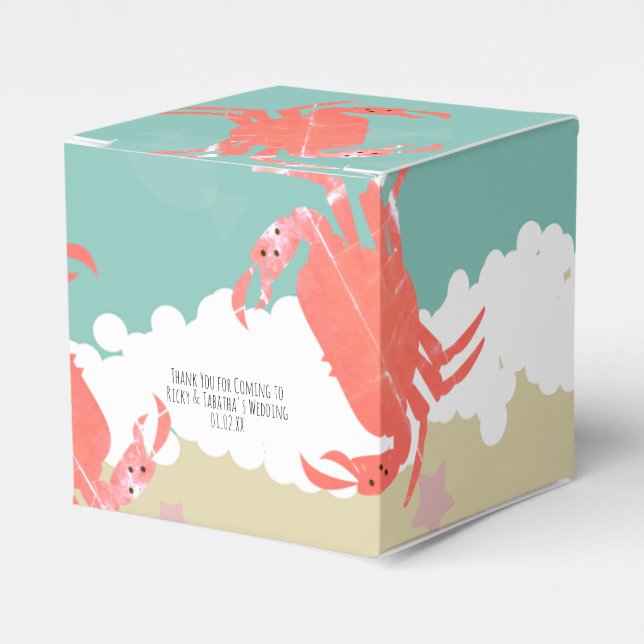 Caixa de Lembranças para Casamento na Praia com Ar (Frente)