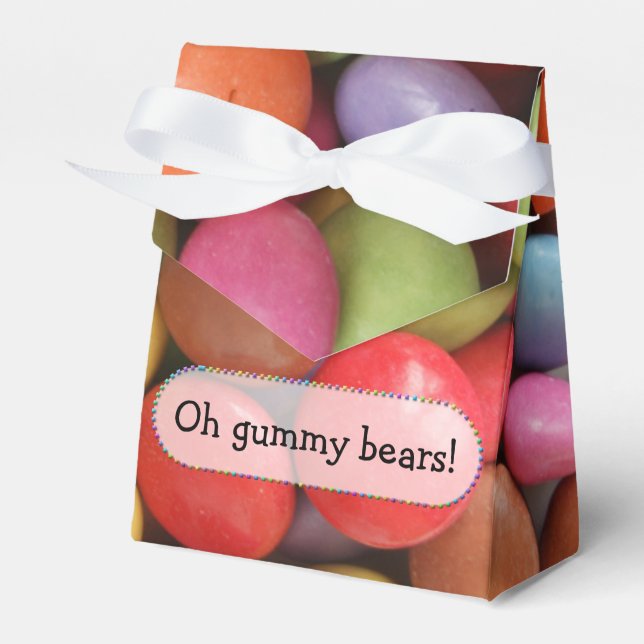 caixa de lembrancinha de doce arco-íris (Frente)