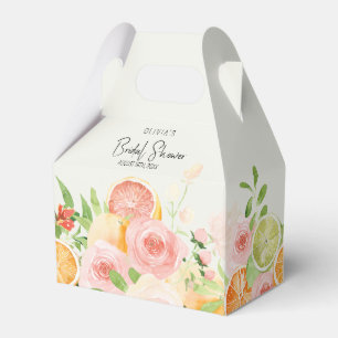 Caixa de Lembrancinha para Chá de Noiva Floral Cít