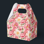 Caixa de Lembrancinhas de Peônias Rosas<br><div class="desc">A caixa de favores de festa é mostrada com uma estampa floral de peônias rosas. 
Personalize ou compre como está.
Dica: Adicione seus presentes e uma fita festiva.



Imagem Licenciada</div>