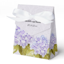 Caixa de Lilás Hydrangea Pintada à Mão