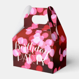 Caixa de Luzes de Bokeh Cor-de-Rosa Personalizadas