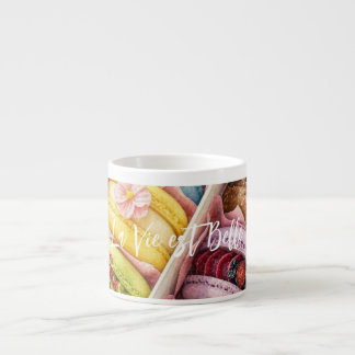 Caixa de Macarons Franceses em Aquarela Caneca Esp