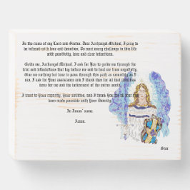Caixa de madeira design: Archangel Micheal