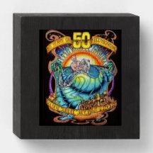 Caixa de madeira do aniversário de 50 anos - Max S