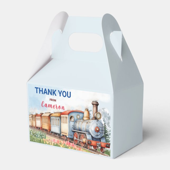 Caixa de Manivela do Comboio Editável/Caixa de Fav (Frente)