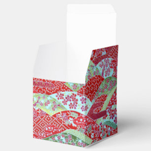 Caixa de Origami Floral Vermelho de Washi Art Japo