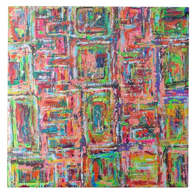 Caixa de Pandora 6 x 6 Azulejo cerâmico (Frente)