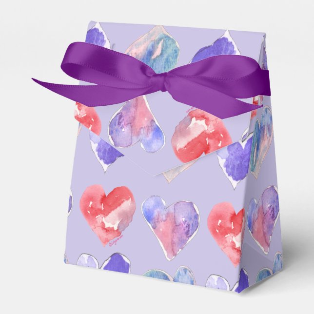 Caixa de Papel Violet Purple Hearts 5 (Frente)