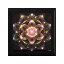 輝くピンクの華