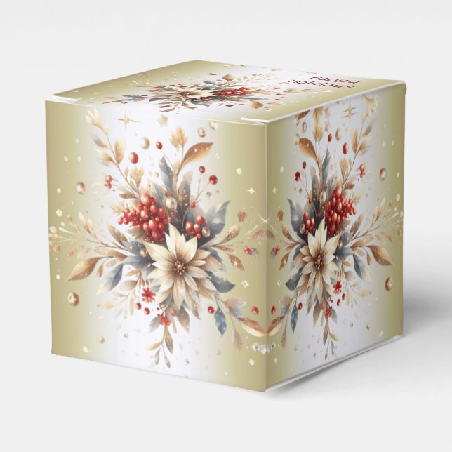 Caixa de Presente das Flores de Férias Modernas (Frente)