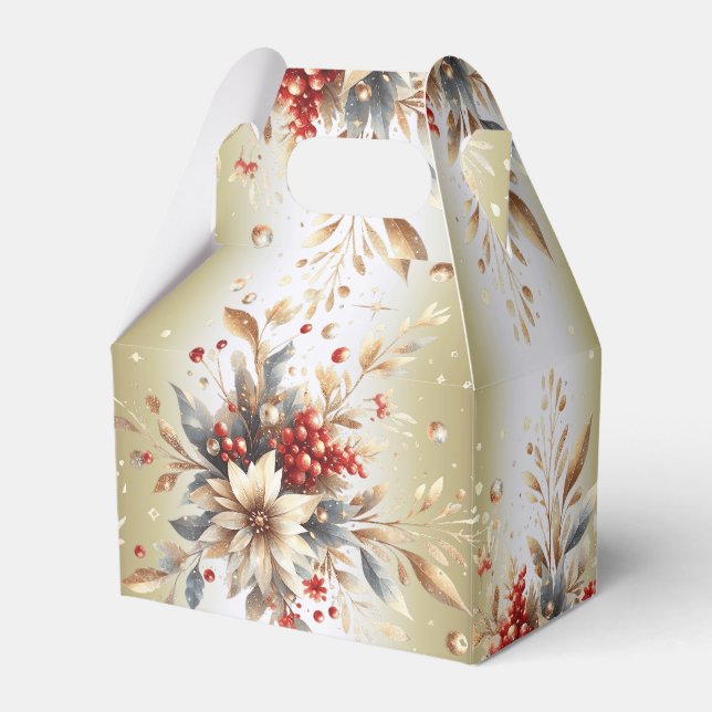 Caixa de Presente das Flores de Férias Modernas (Frente)