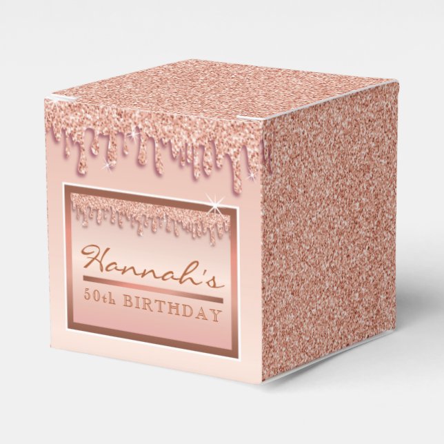 Caixa de Presente de Aniversário com Glitter Glitt (Frente)