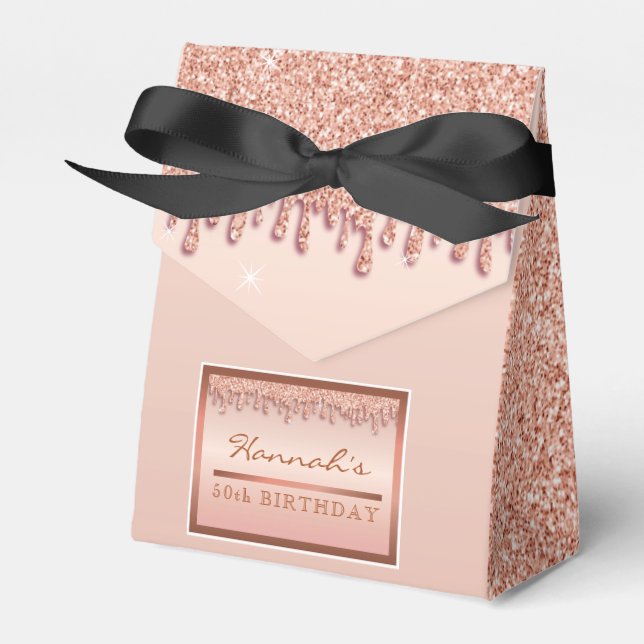 Caixa de Presente de Aniversário com Glitter Glitt (Frente)