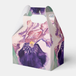 Caixa de Presente de Aniversário de Flor de Íris R