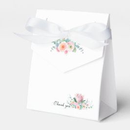 Caixa de Presente de Casamento com Floral em Aquar