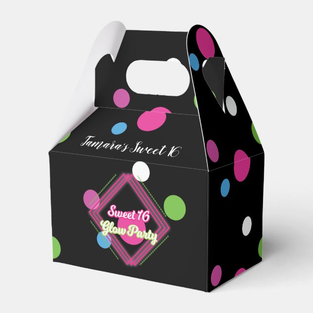 Caixa de Presente de Doces para Festa Glow Sweet 1 (Frente)