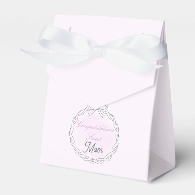 Caixa de Presente de Favor para Nova Mãe Parabéns (Frente)