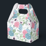 Caixa de Presente de Festa com Impressão de Hortên<br><div class="desc">Caixa de lembrancinha de festa é mostrada com uma impressão floral de hortênsia. 
Personalize este item ou compre como está.
Dica: Basta adicionar seus ótimos presentes e adicionar um laço festivo.</div>