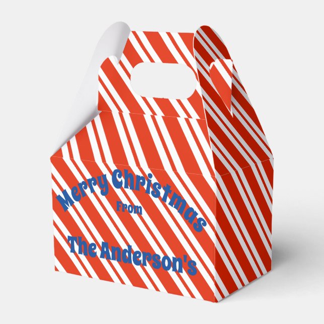 Caixa de Presente de Natal da Faixa de Cane Candy (Verso)