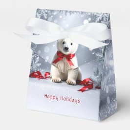 Caixa de Presente de Natal do Urso Polar