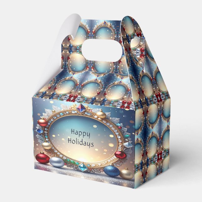 Caixa de Presente de Natal para Feriado de Molde (Frente)