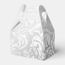 Caixa de Presente de Pilha de Prata