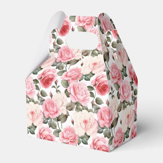 Caixa de Presente de Rosa Roxa para Festa (Frente)