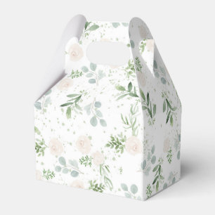 Caixa de presente floral do chá de panela