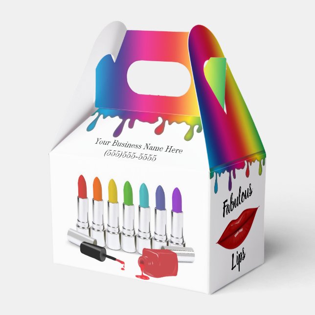 Caixa de Presente para Cliente de Cosméticos (Frente)