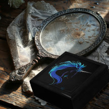 Prata Azul do Unicórnio Preto