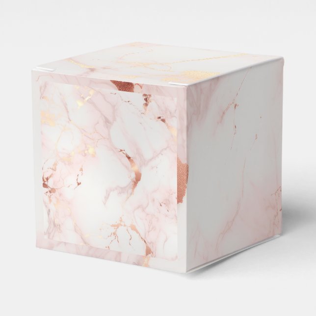 Caixa de Presente Quadrada Blush (Frente)